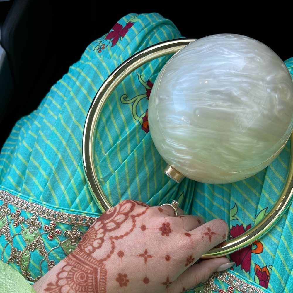 Cult Gaia Pearl Clutch